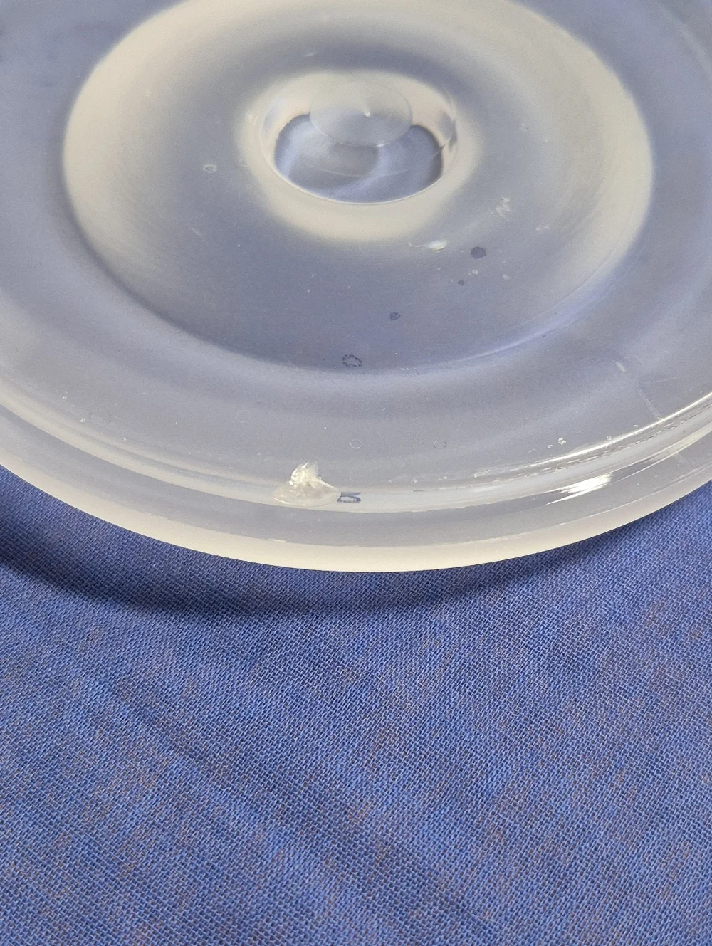 Rare Vintage Clear Frosted Thick Lucite Ice Bucket MCM